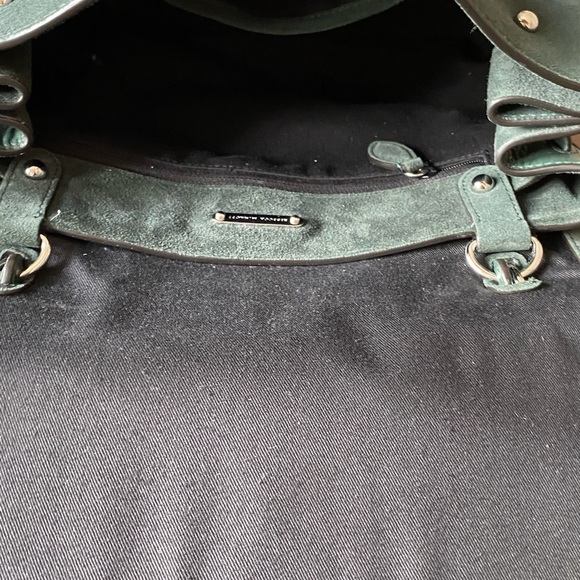 Rebecca Minkoff Stella Suede Satchel -Pine - Picture 8 of 14